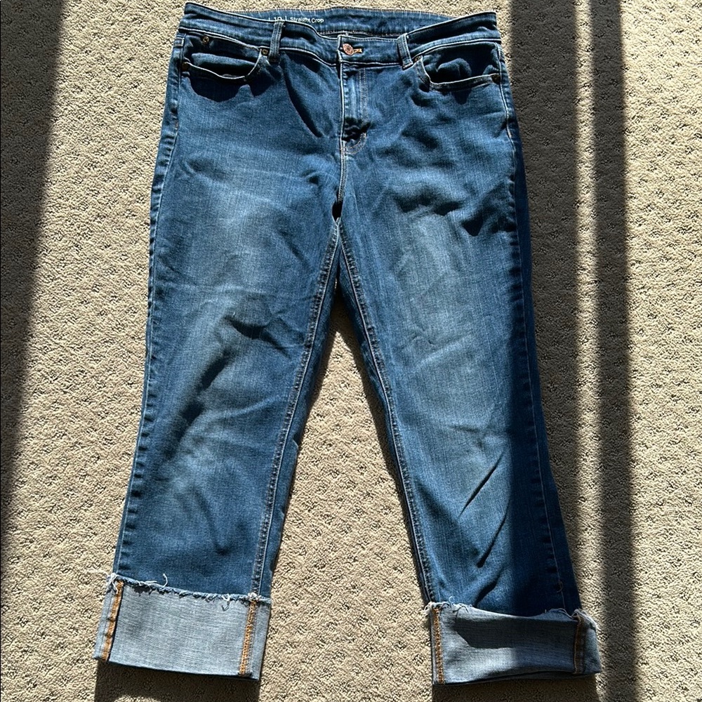 TALBOTS misses 10 cropped denim jeans
